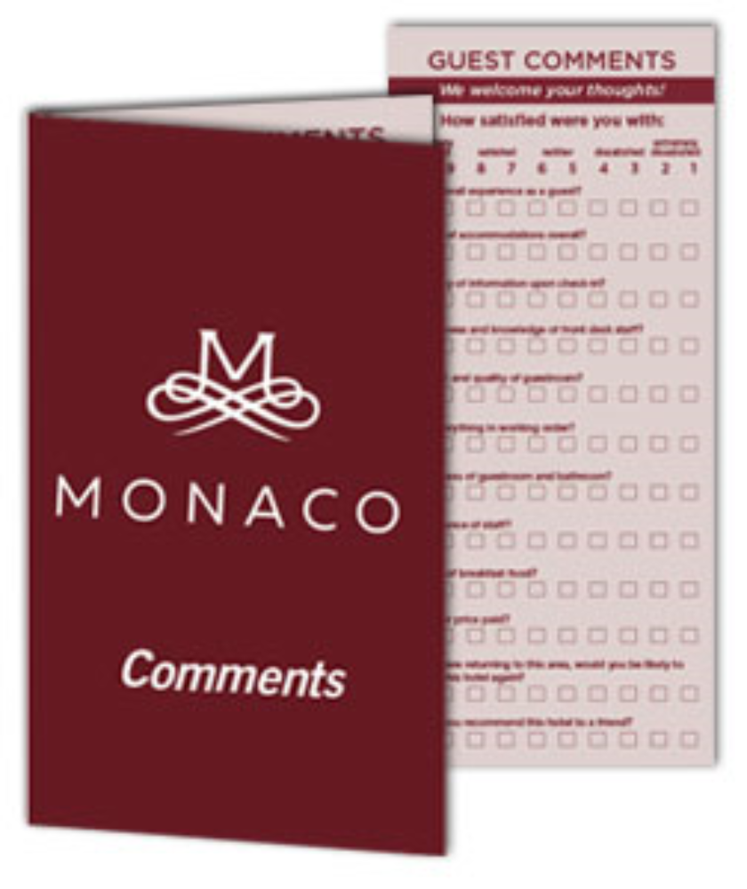 Picture of Custom Comment Cards