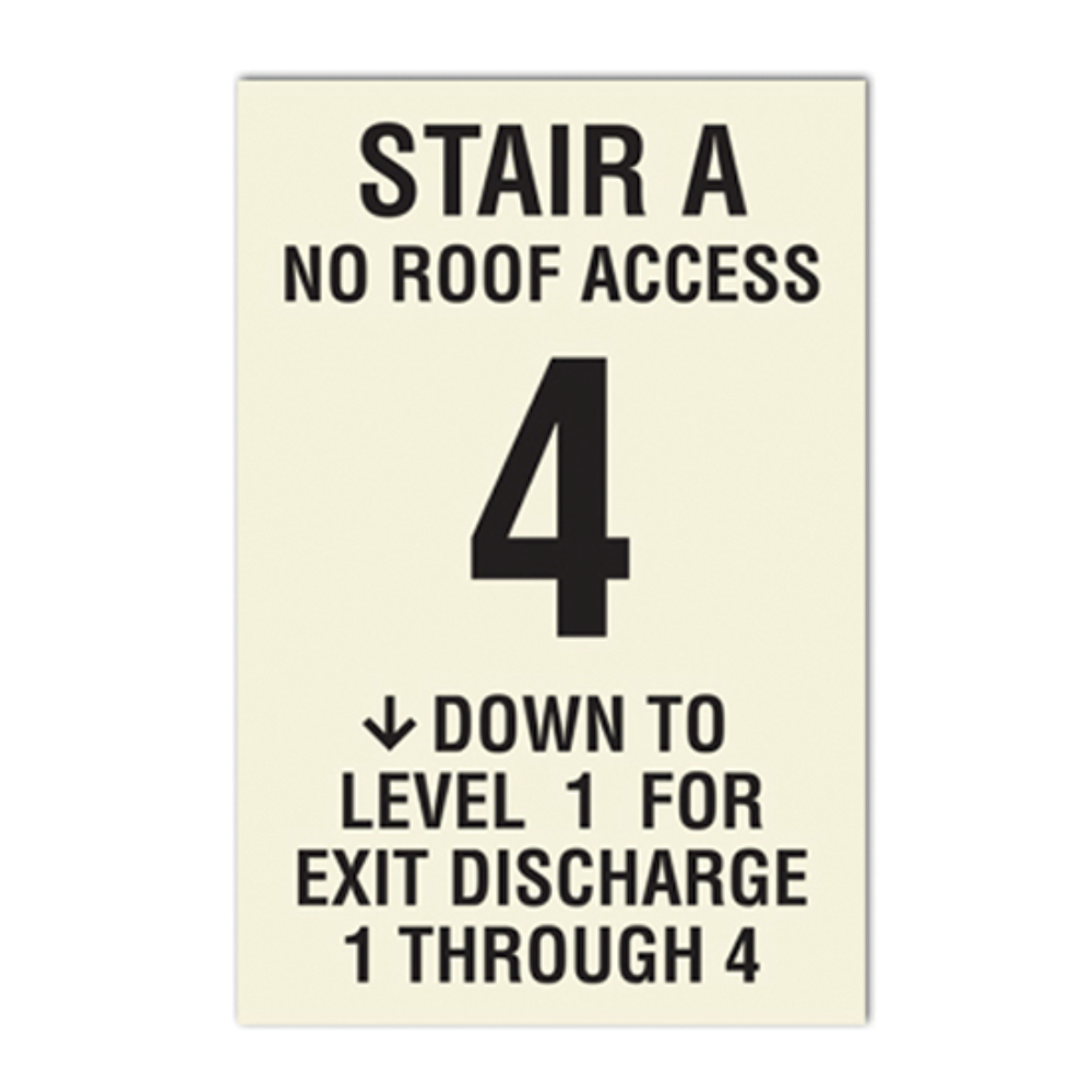 Picture of Photoluminescent NFPA Stairway ID Sign