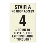 Picture of Photoluminescent NFPA Stairway ID Sign