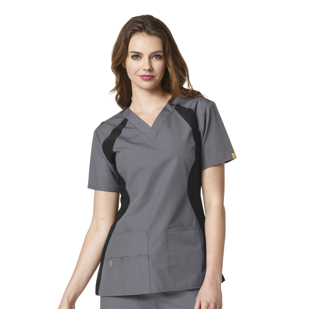 Picture of Ladies Lima Knit Panel Top